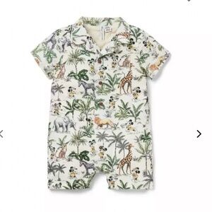 Janie and Jack Disney Safari Romper 6-12mo